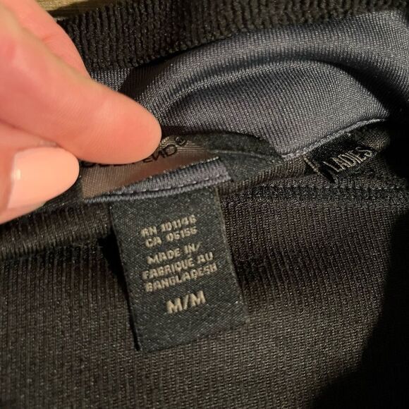 North End black with gray panels zip up performance jacket - M - Picture 5 of 9